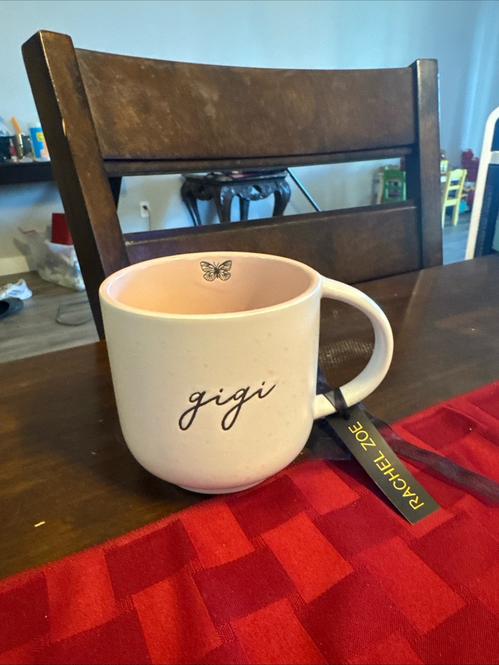 Rachel Zoe 'gigi' White Ceramic Mug with Pink Interior